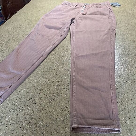 NEW Straight Leg Pants w Exposed Button Fly sz 4 - Picture 5 of 16